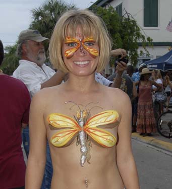Body Painting 2008 photo - Duval Street, Key West